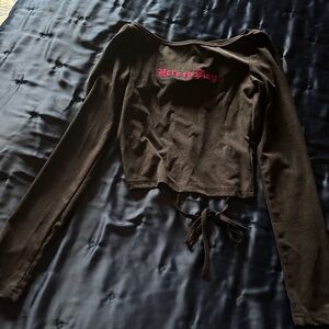 Sexy Flirty Open Back Crop Top